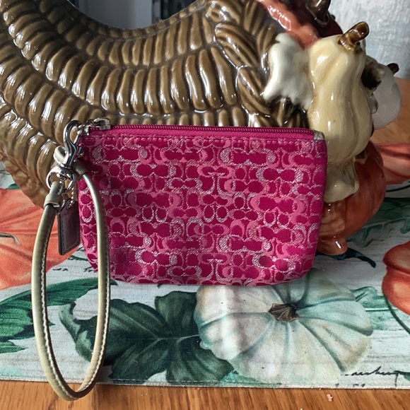 Coach Canvas Wristlet - Picture 2 of 6